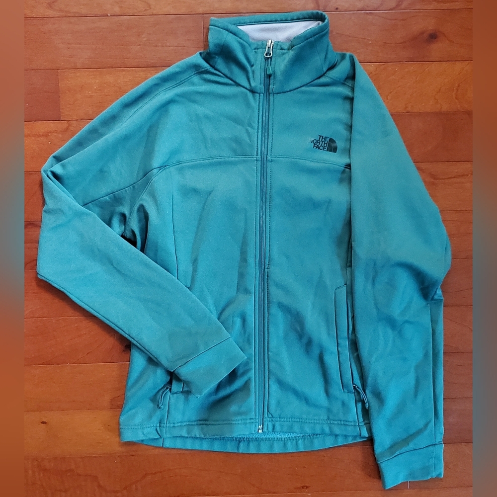 The North Face Turquoise Zip-Up Jacket Size M